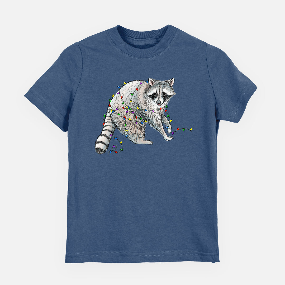 Christmas Raccoon - Toddler/Youth Shirt in Indigo