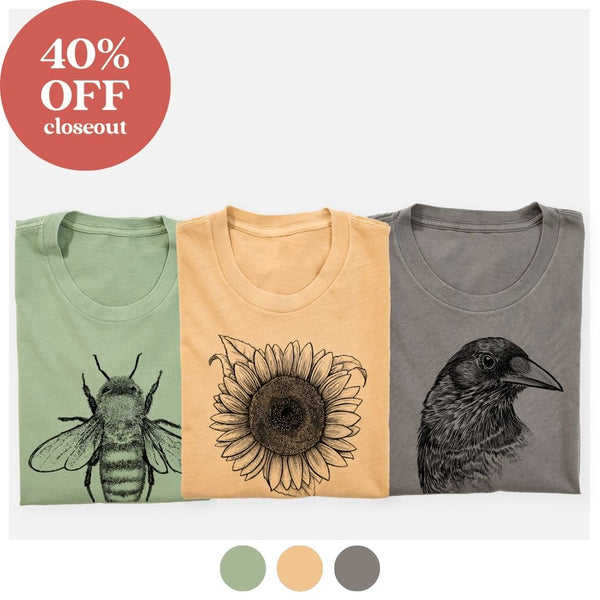 Kindness Butterflies Graphic Mineral Wash Loose Tee