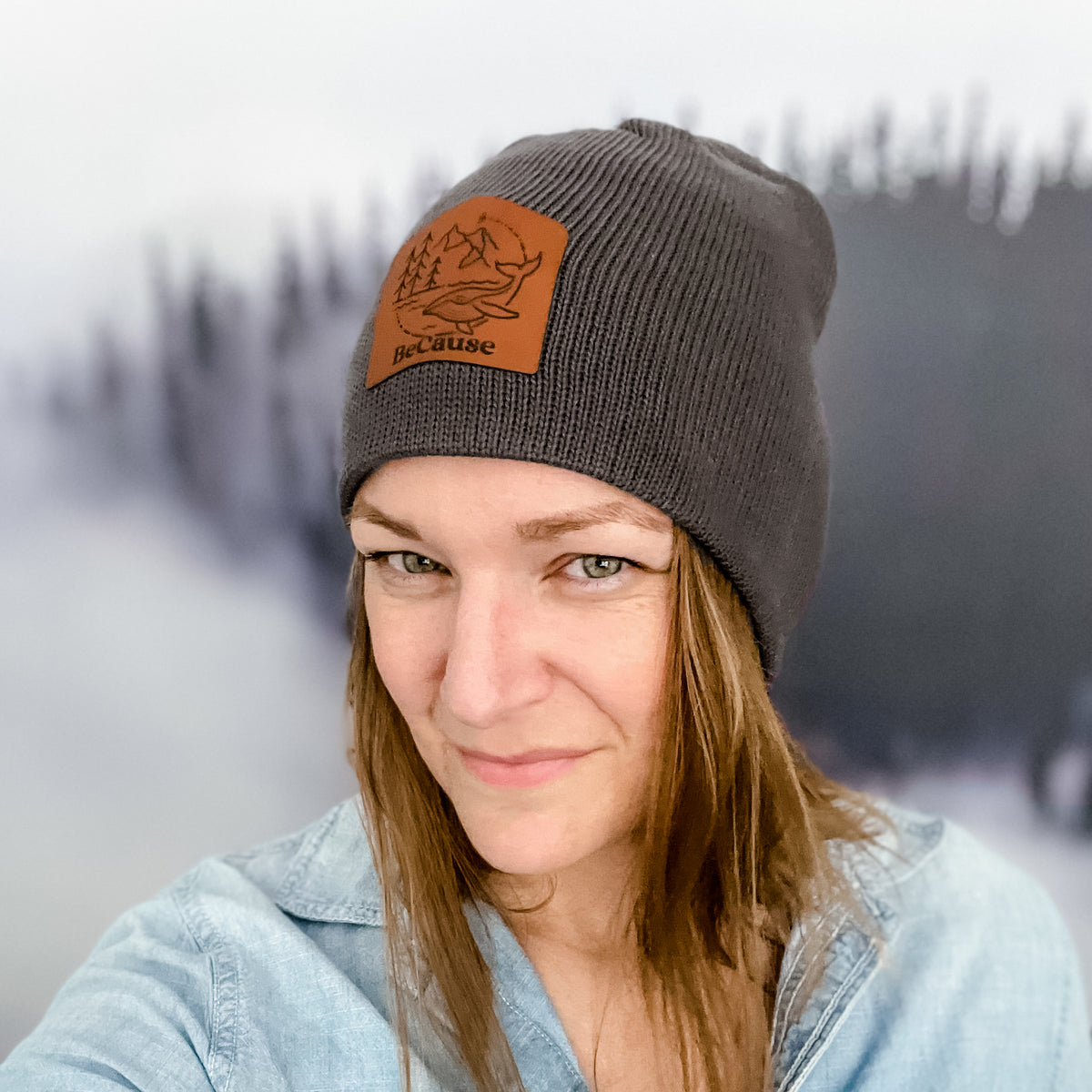 Product photo of the BeCause Tees 100% Organic Cotton Beanie - Four Designs.