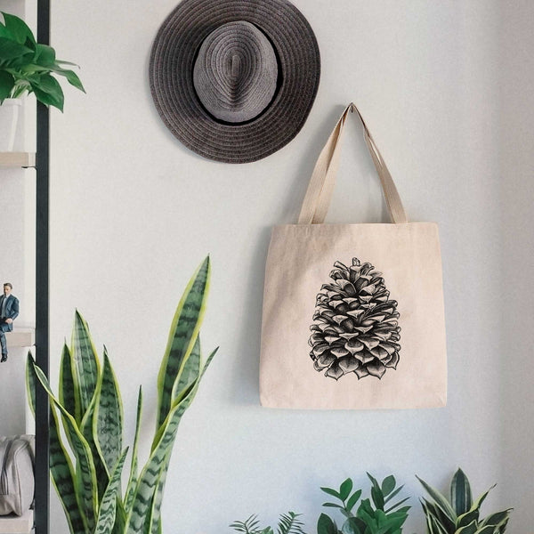 Pinus Jeffreyi - Jeffrey Pine Cone - Tote Bag - Because Tees