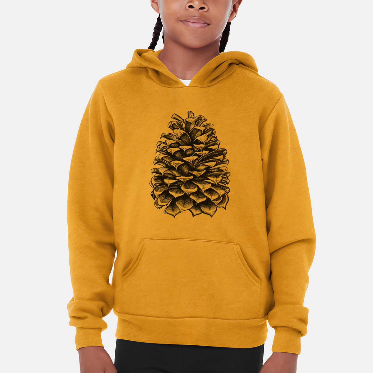 Pinus Jeffreyi - Jeffrey Pine Cone - Youth Hoodie Sweatshirt
