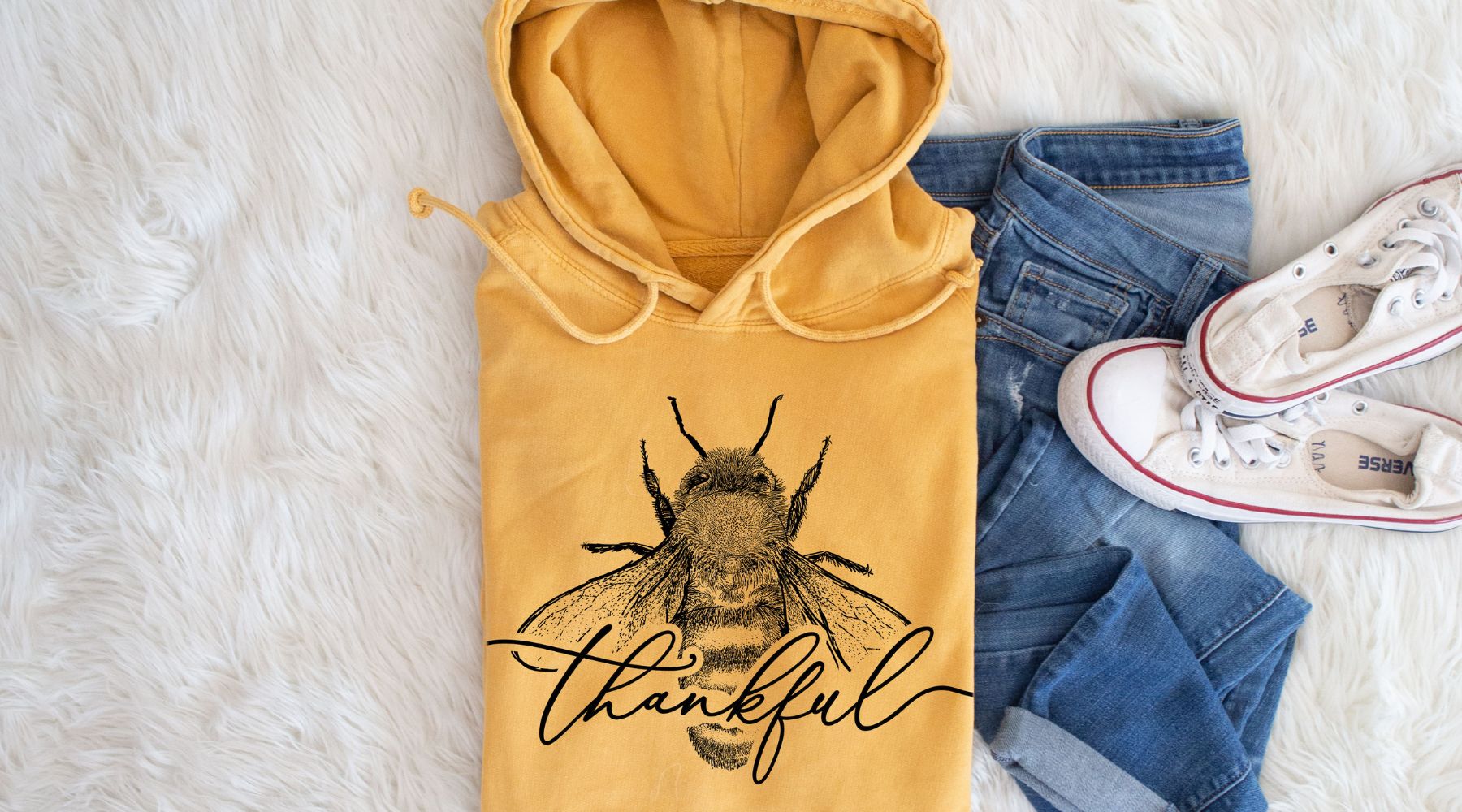 Bee Thankful Hoodie