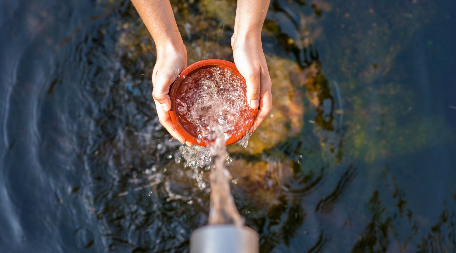 Water pouring from tap - how to save water at home