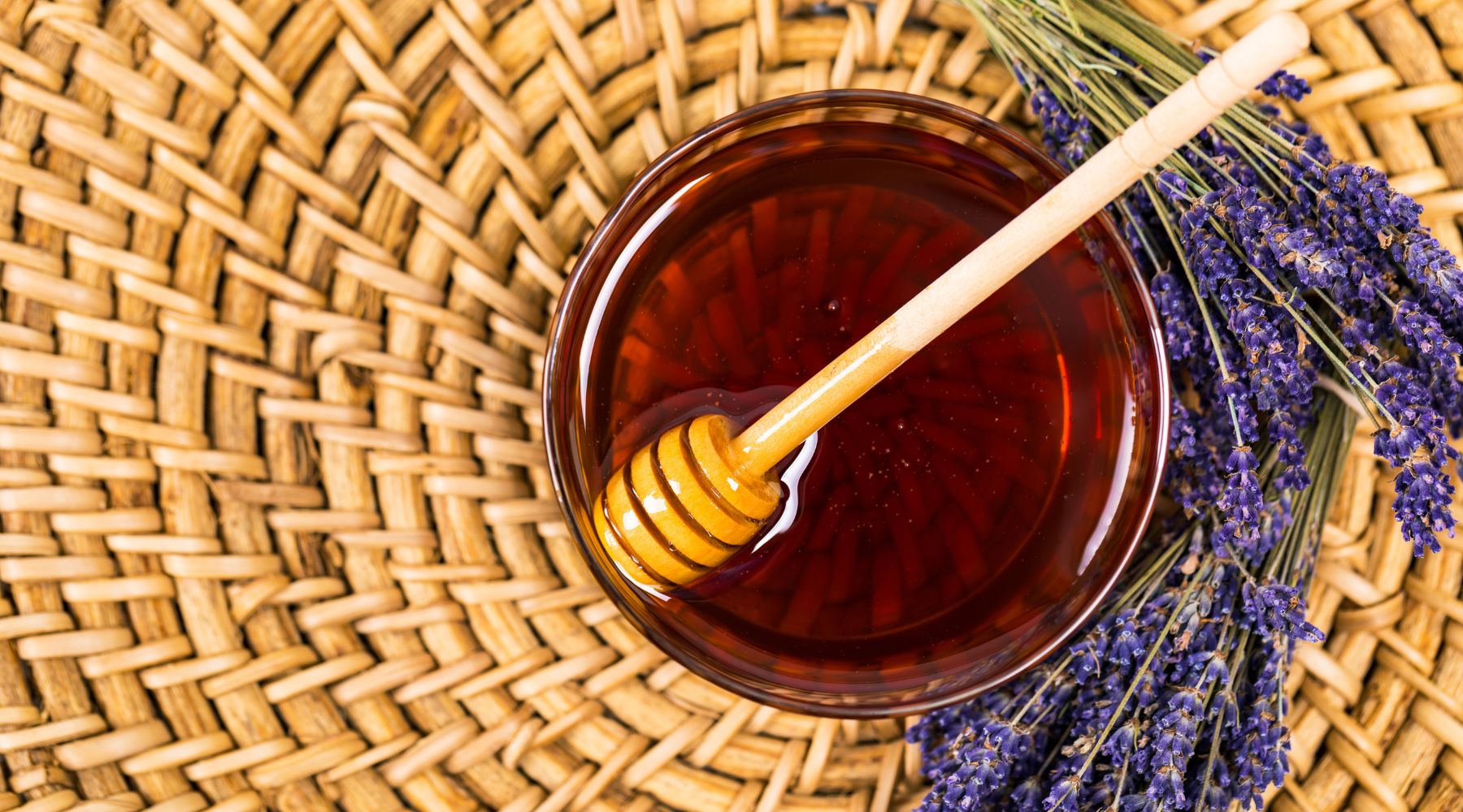 Jar of honey for National Honey Month
