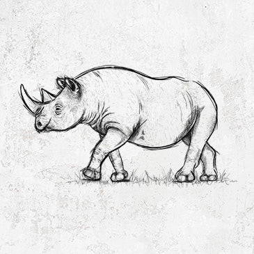 Black Rhinoceros Themed Apparel and Accessories