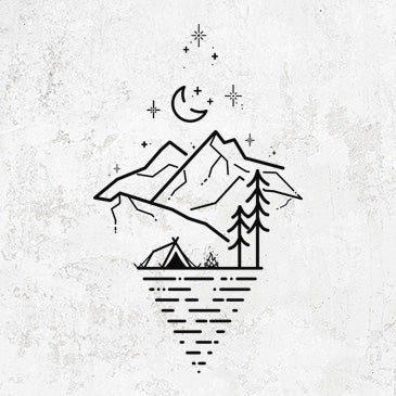 Camp Diamond Tee with Starry Outdoor Design