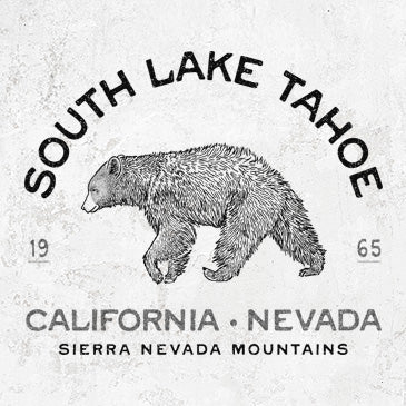 South Lake Tahoe Black Bear drawing for shirts and gifts