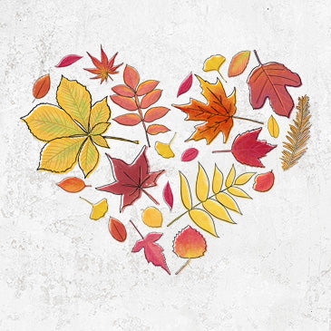 Vibrant Fall Heart Autumn Apparel | Because Tees