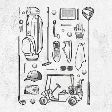 Golf essentials design for shirts