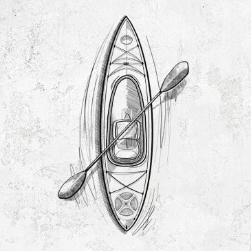 Kayak T-Shirts and Hoodies | BeCause Tees