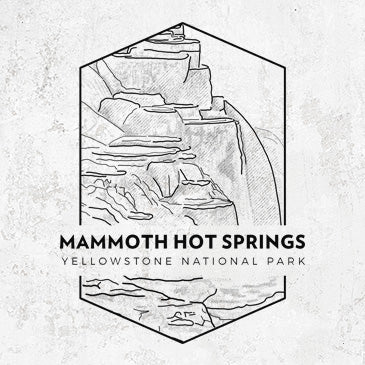 Mammoth Hot Springs T-shirt showcasing Yellowstone's natural beauty