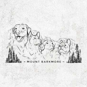 Mount Barkmore - Tribute to Dogs Design