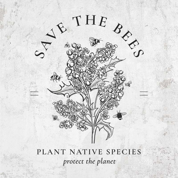 Save the Bees - Plant Native Species - Protect the Planet