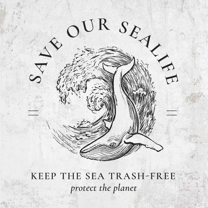 Save our Sealife - Keep the Sea Trash-Free - Protect the Planet