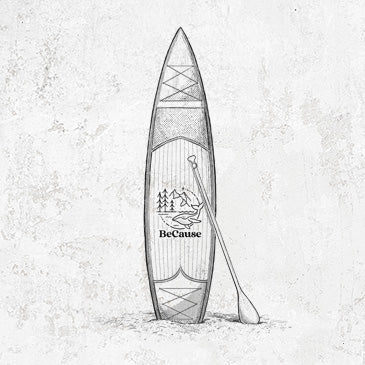 Stand-up Paddle Board Tees and Hoodies | BeCause Tees