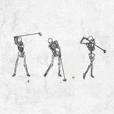 Skeletons golfing