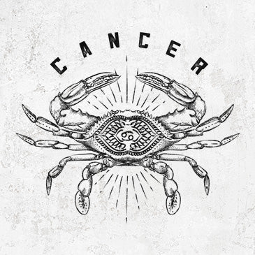 Cancer Crab design on apparel from Because Tees