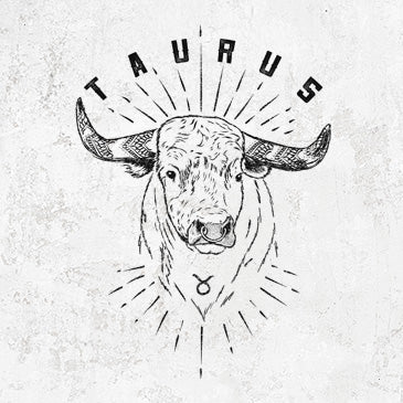 Taurus bull design on apparel from Because Tees