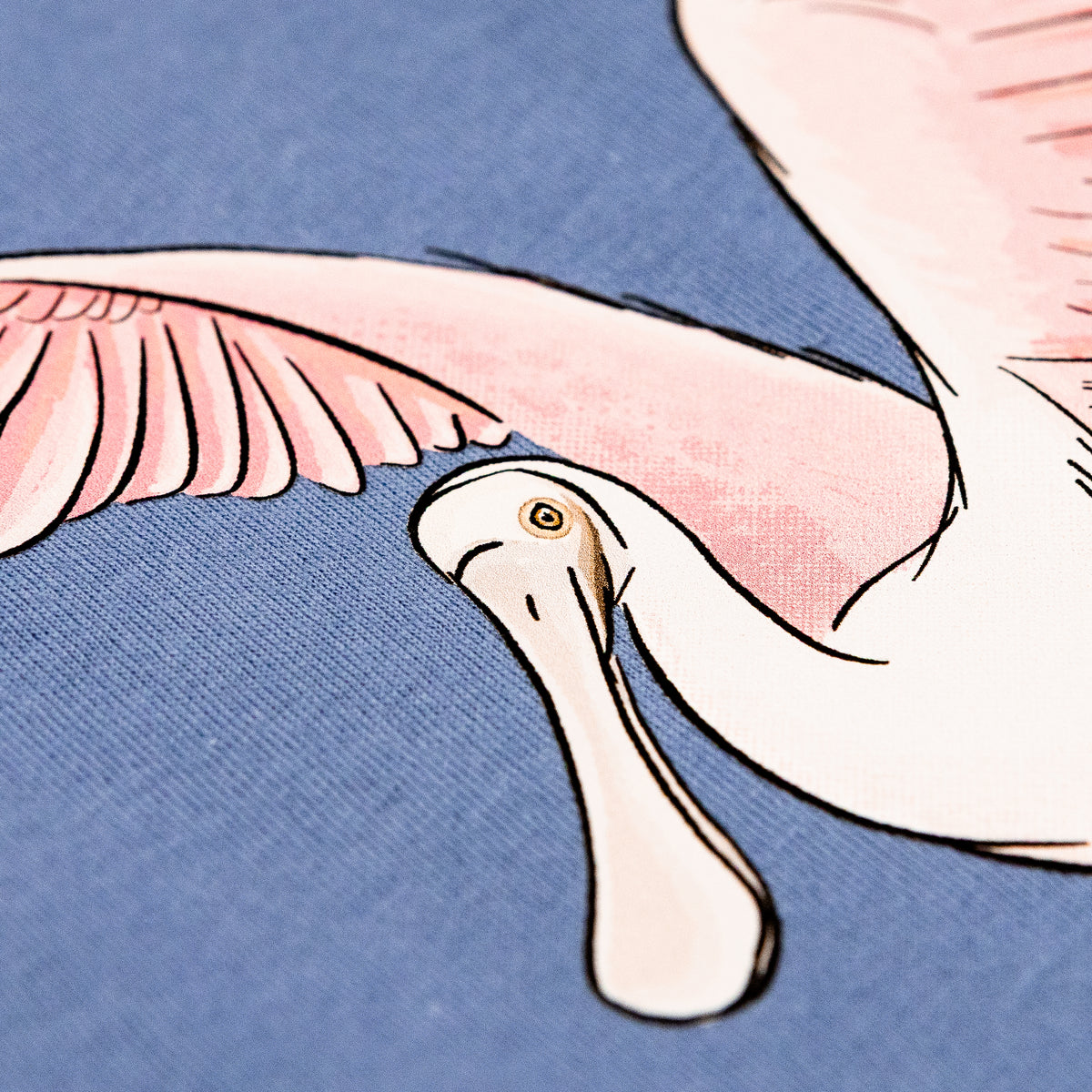 Roseate Spoonbill Trio - Platalea ajaja - Women's Lightweight Relaxed Fit 100% Cotton Crewneck
