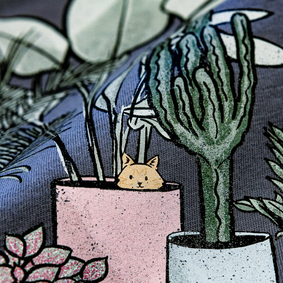 Cats and Plants - Cali Wave Hooded Sweatshirt