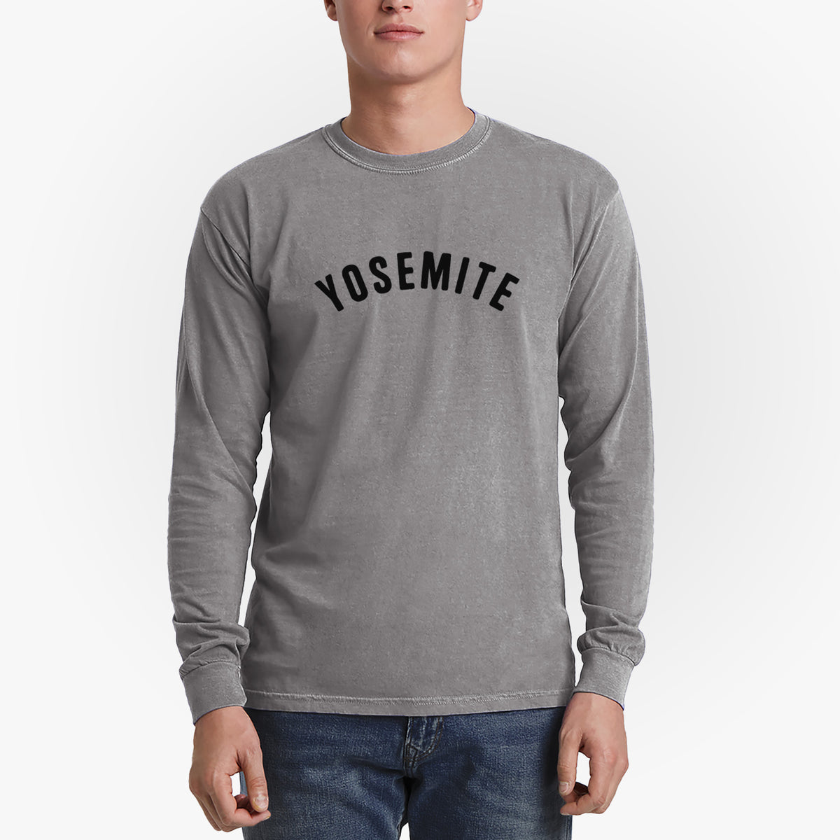 Yosemite - Men&#39;s Heavyweight 100% Cotton Long Sleeve