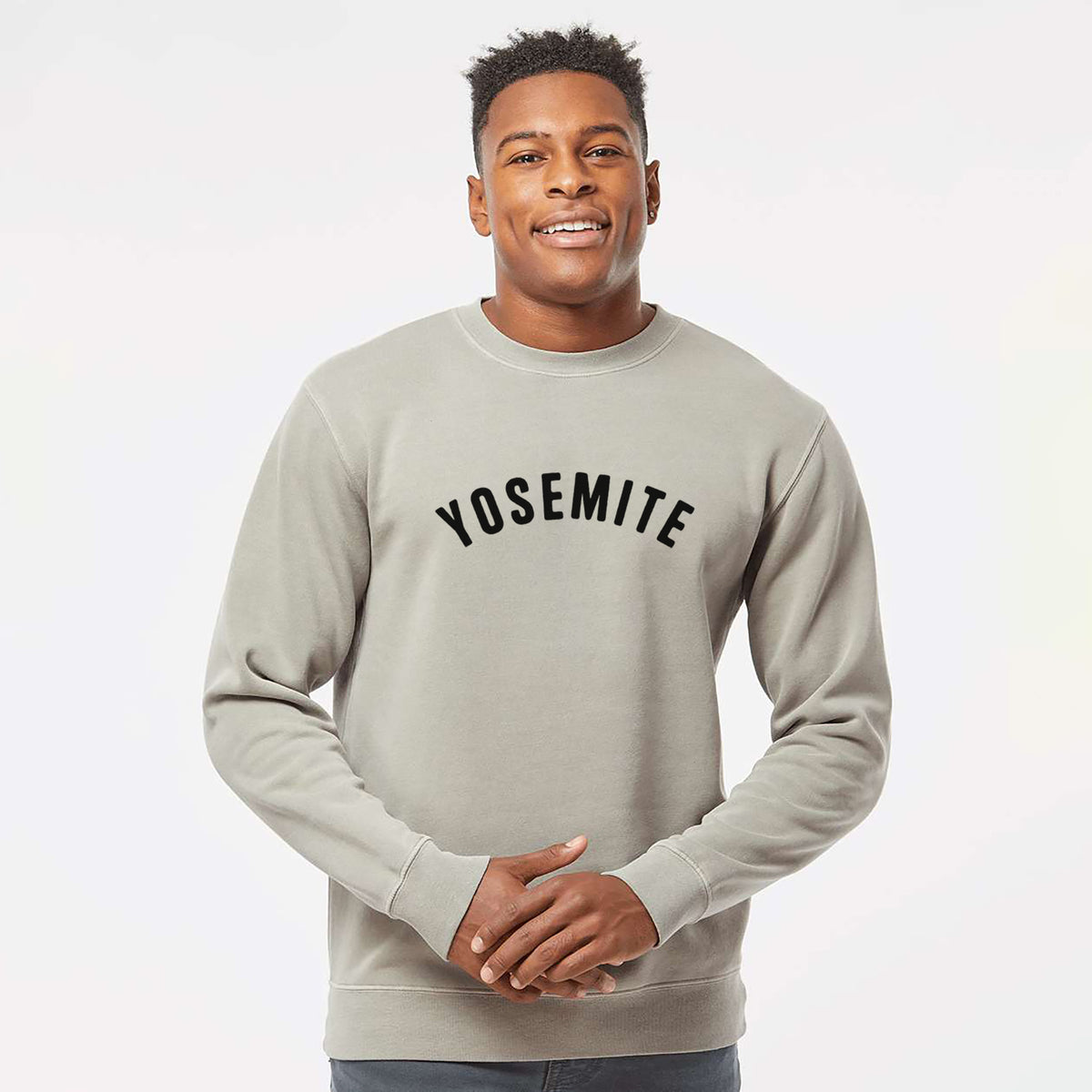 Yosemite - Unisex Pigment Dyed Crew Sweatshirt