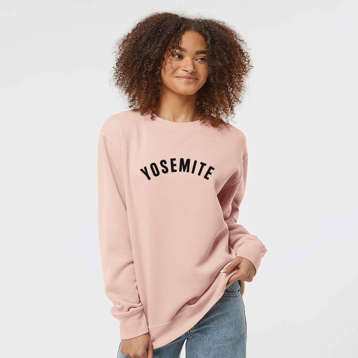 Yosemite - Unisex Pigment Dyed Crew Sweatshirt