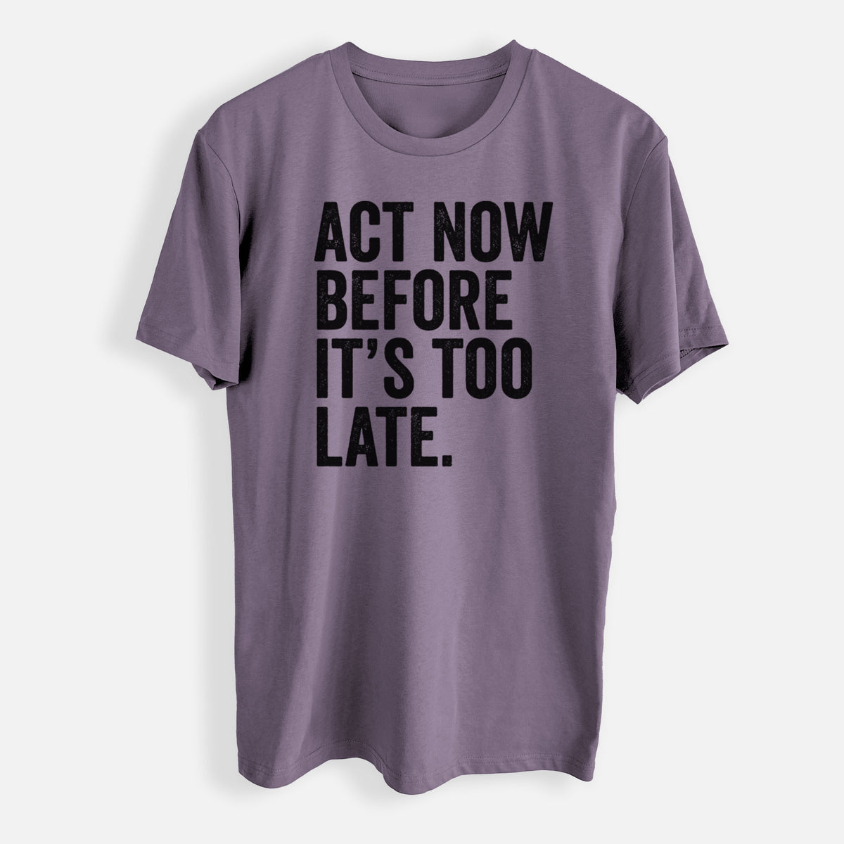 Act Now Before it&#39;s Too Late - Mens Everyday Staple Tee