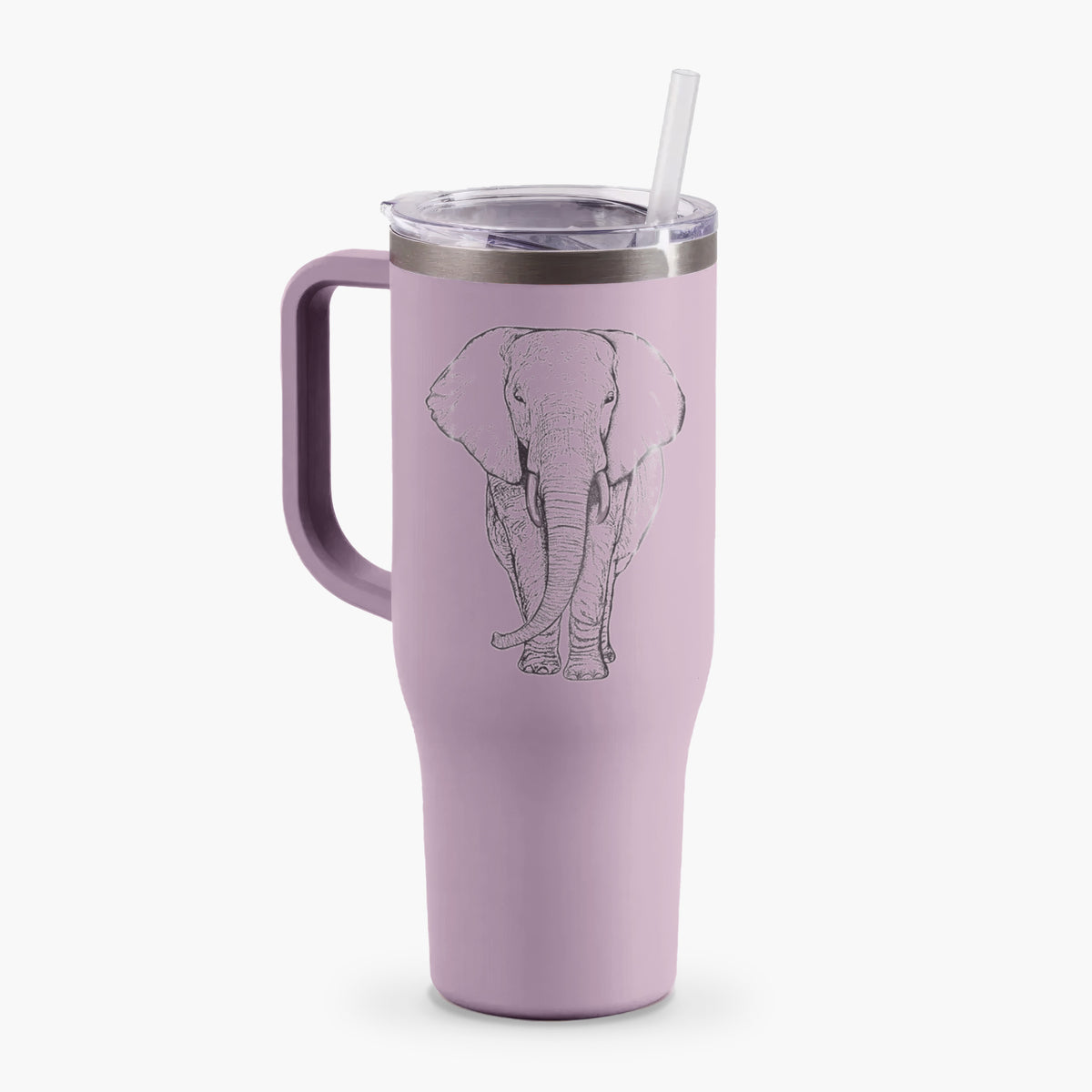 Loxodonta africana - African Elephant - 40oz Tumbler with Handle