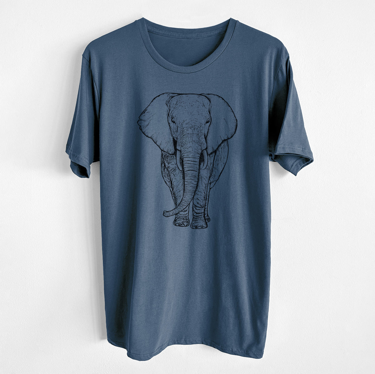 CLOSEOUT - Loxodonta africana - African Elephant - Unisex Crewneck - Made in USA - 100% Organic Cotton