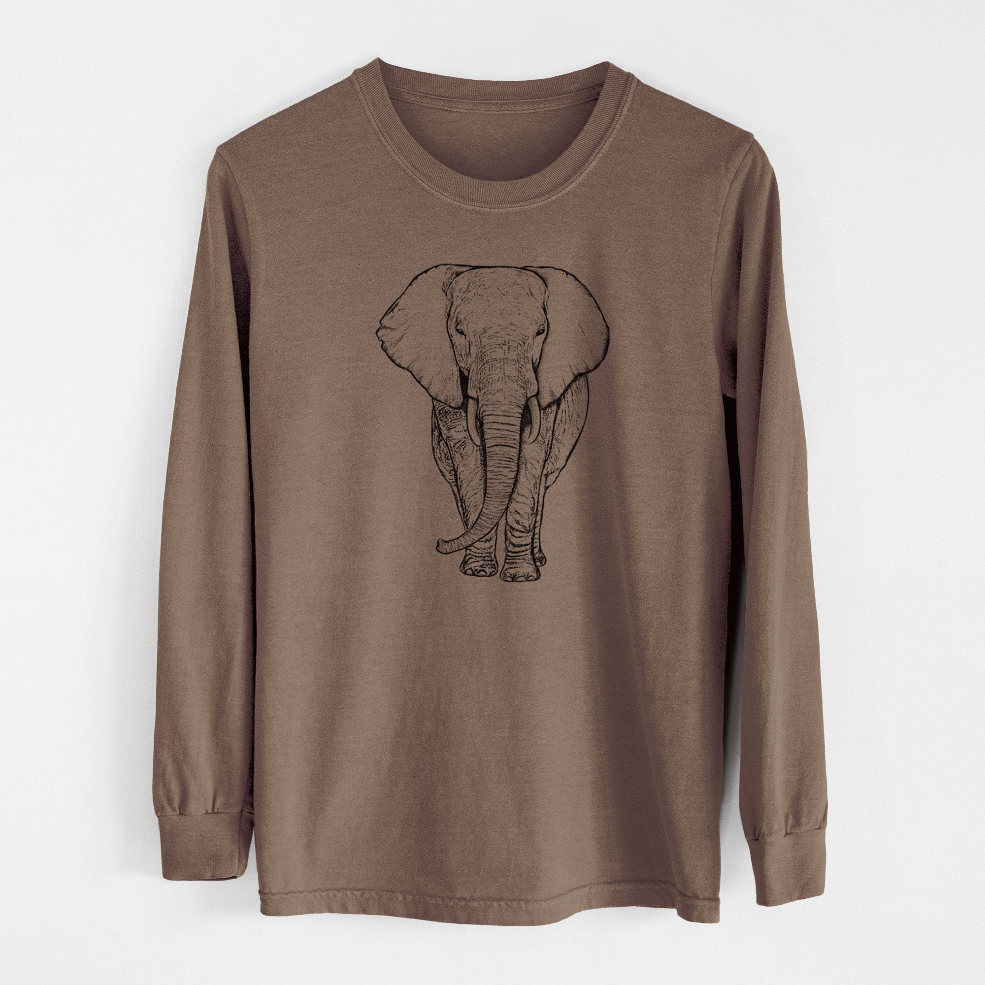 Loxodonta africana - African Elephant - Unisex Comfort Colors 100% Cotton Long Sleeve