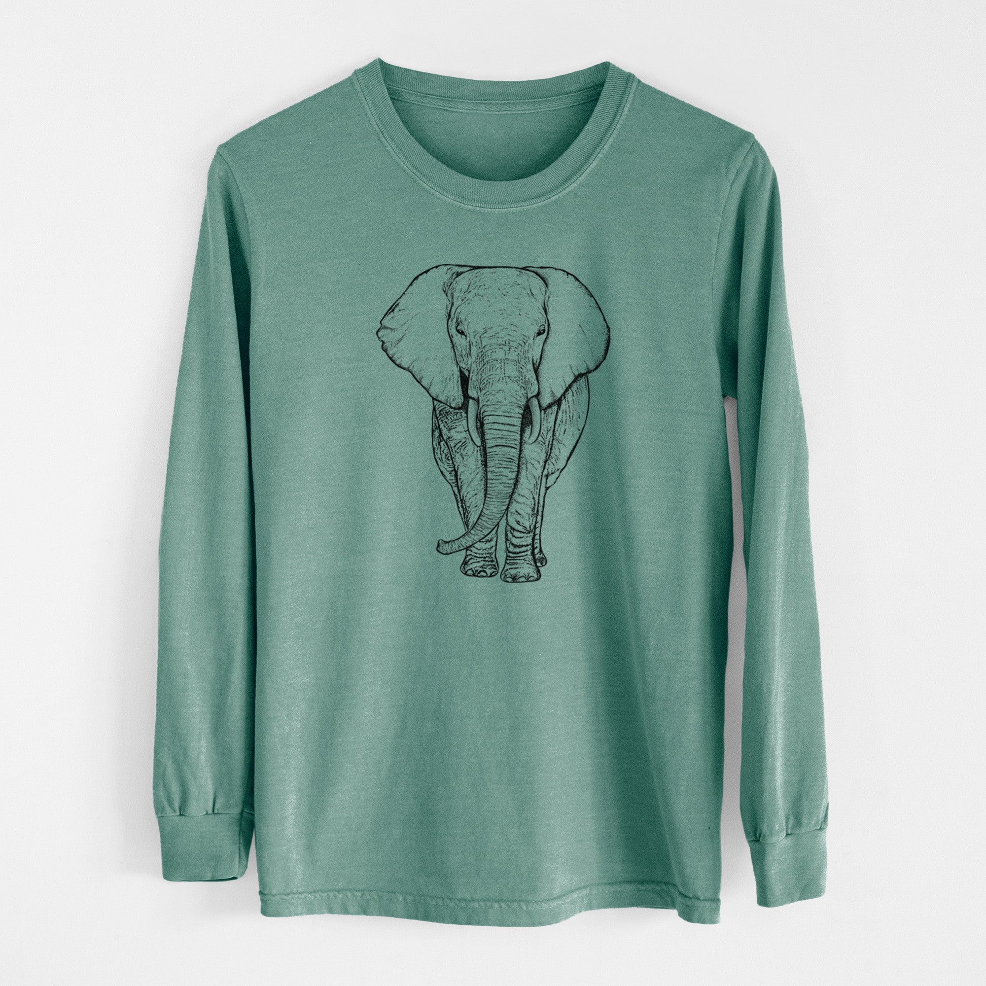 Loxodonta africana - African Elephant - Unisex Comfort Colors 100% Cotton Long Sleeve