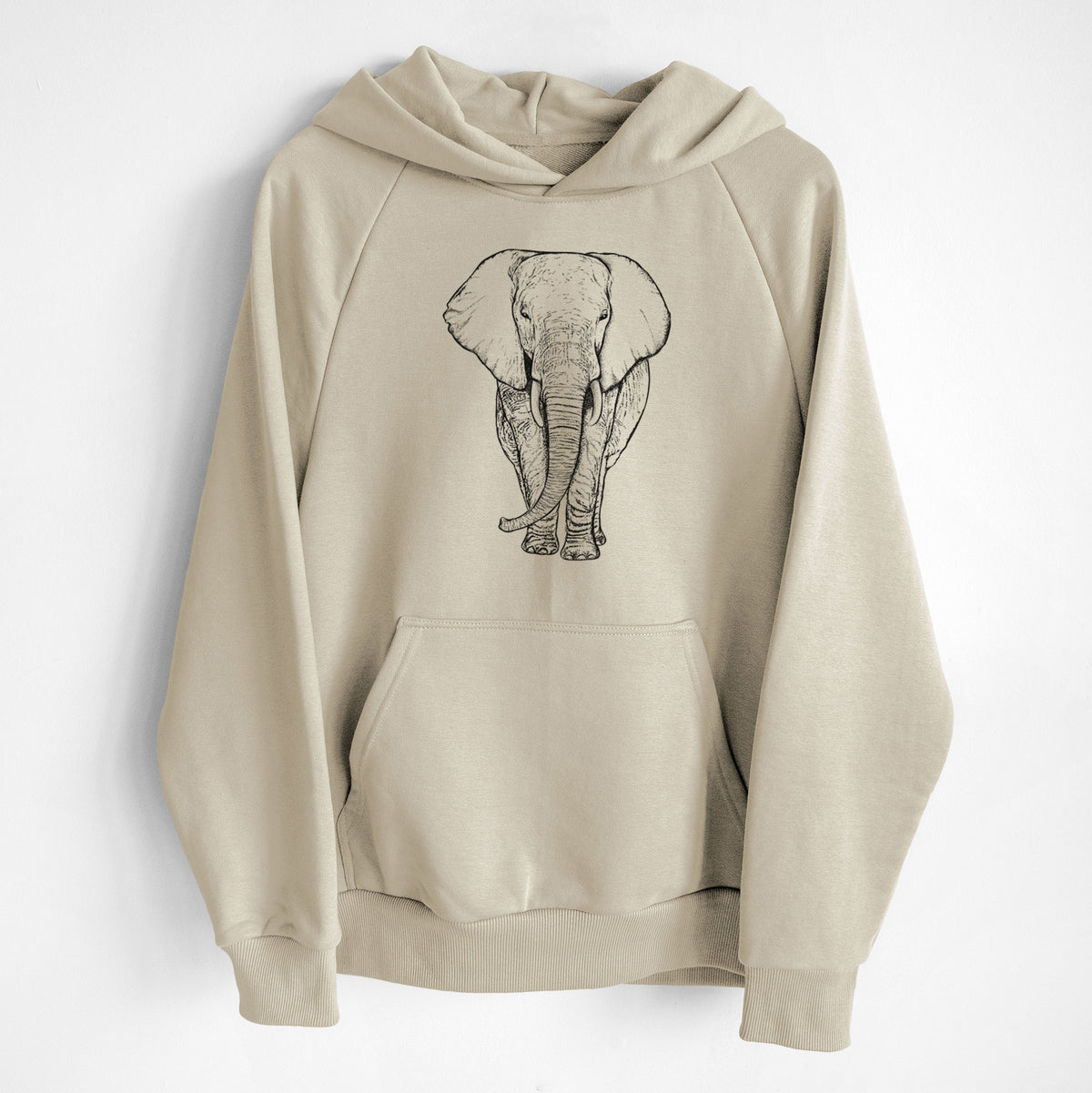 Loxodonta africana - African Elephant - UltraLuxe Heavyweight French Terry Hoodie