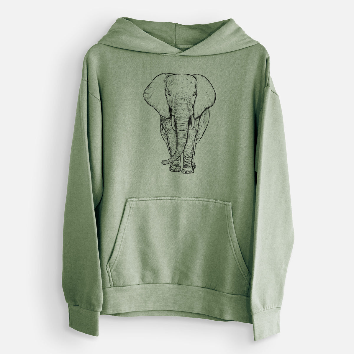 Loxodonta africana - African Elephant  - Urban Heavyweight Hoodie