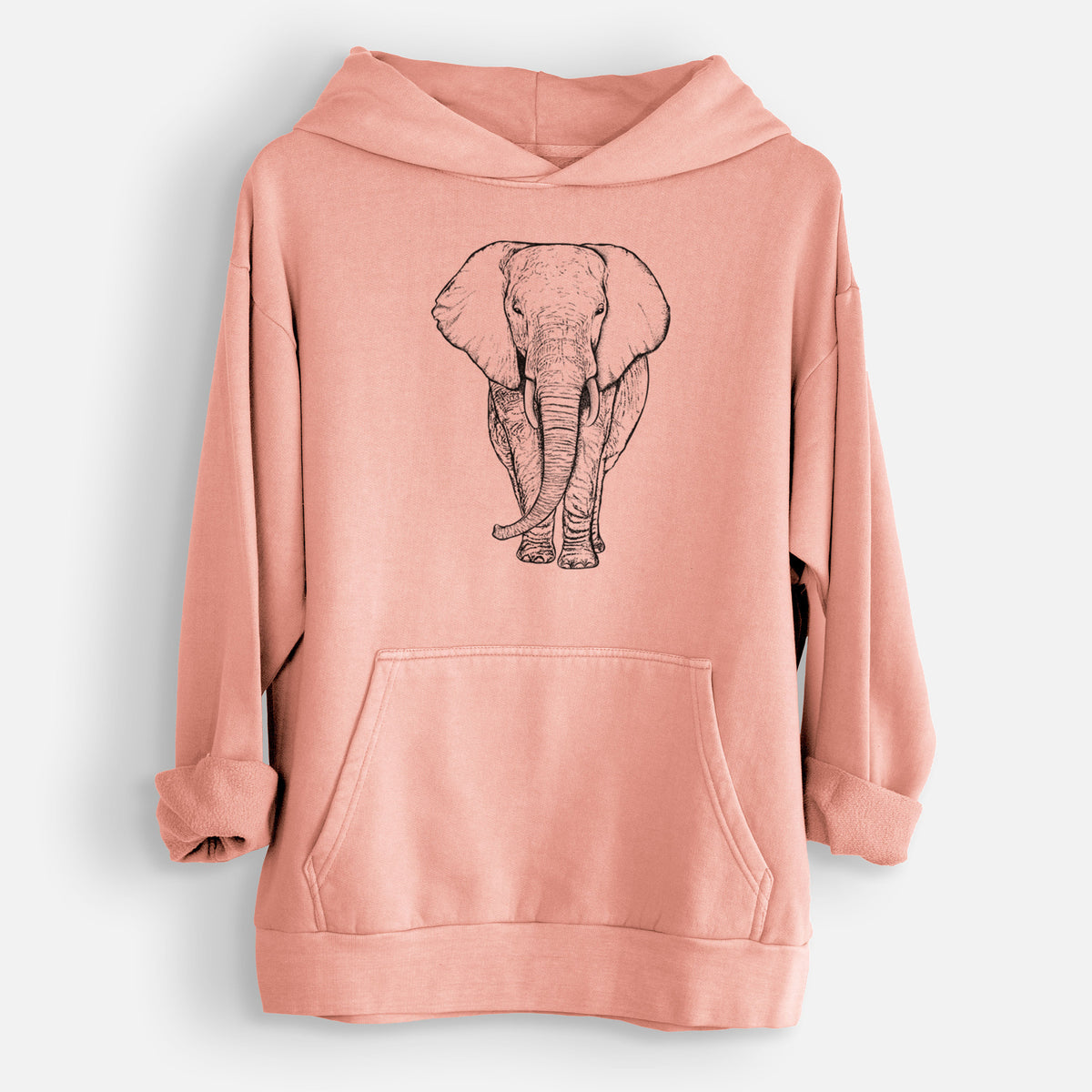 Loxodonta africana - African Elephant  - Urban Heavyweight Hoodie