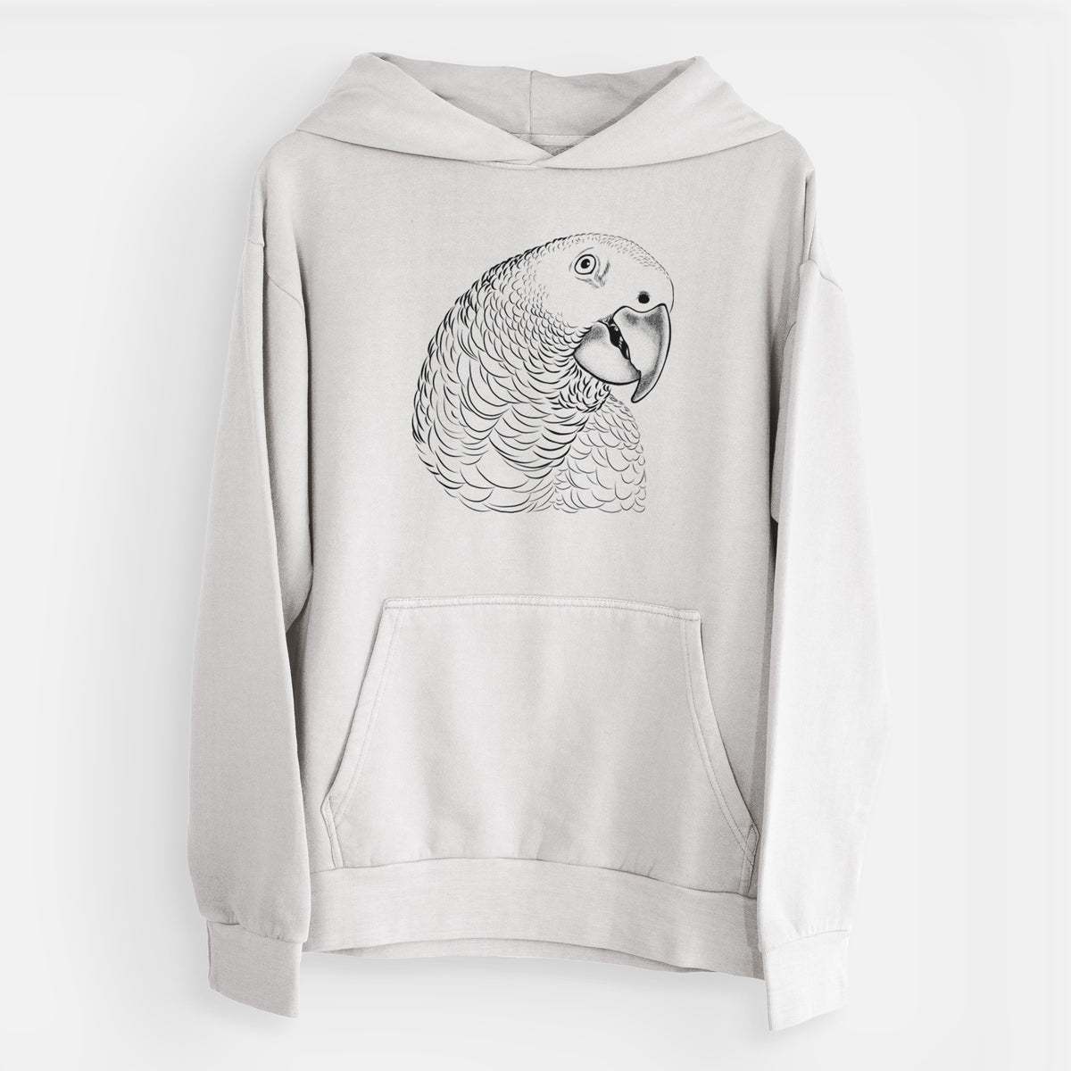 African Grey Parrot  - Urban Heavyweight Hoodie