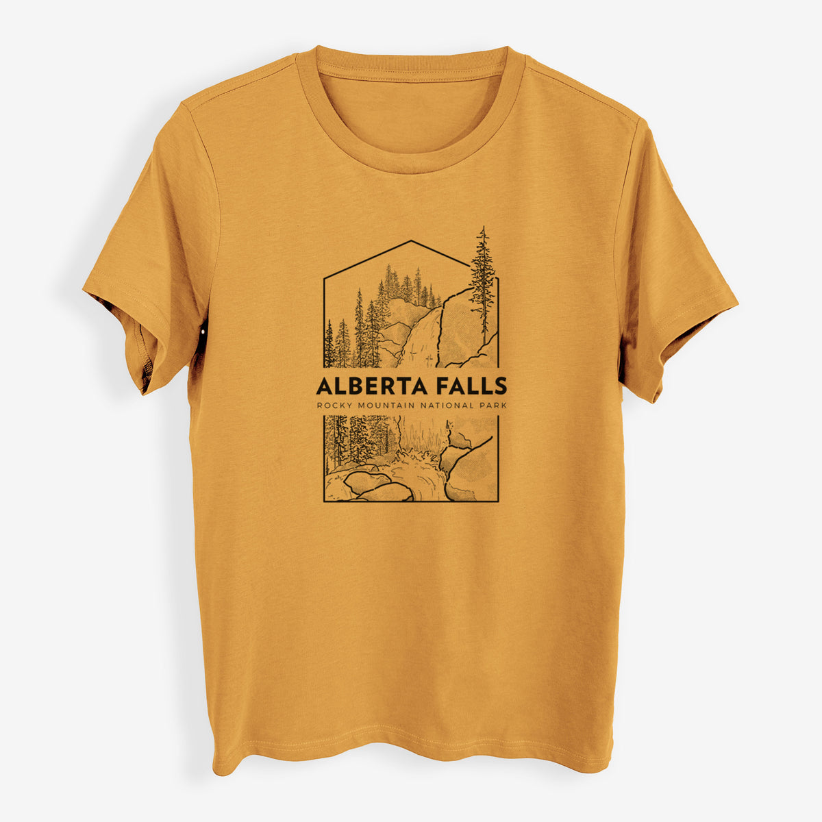 Alberta Falls - Rocky Mountain National Park - Womens Everyday Maple Tee