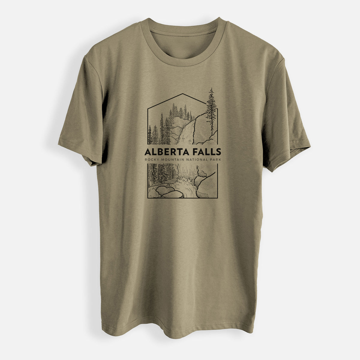 Alberta Falls - Rocky Mountain National Park - Mens Everyday Staple Tee