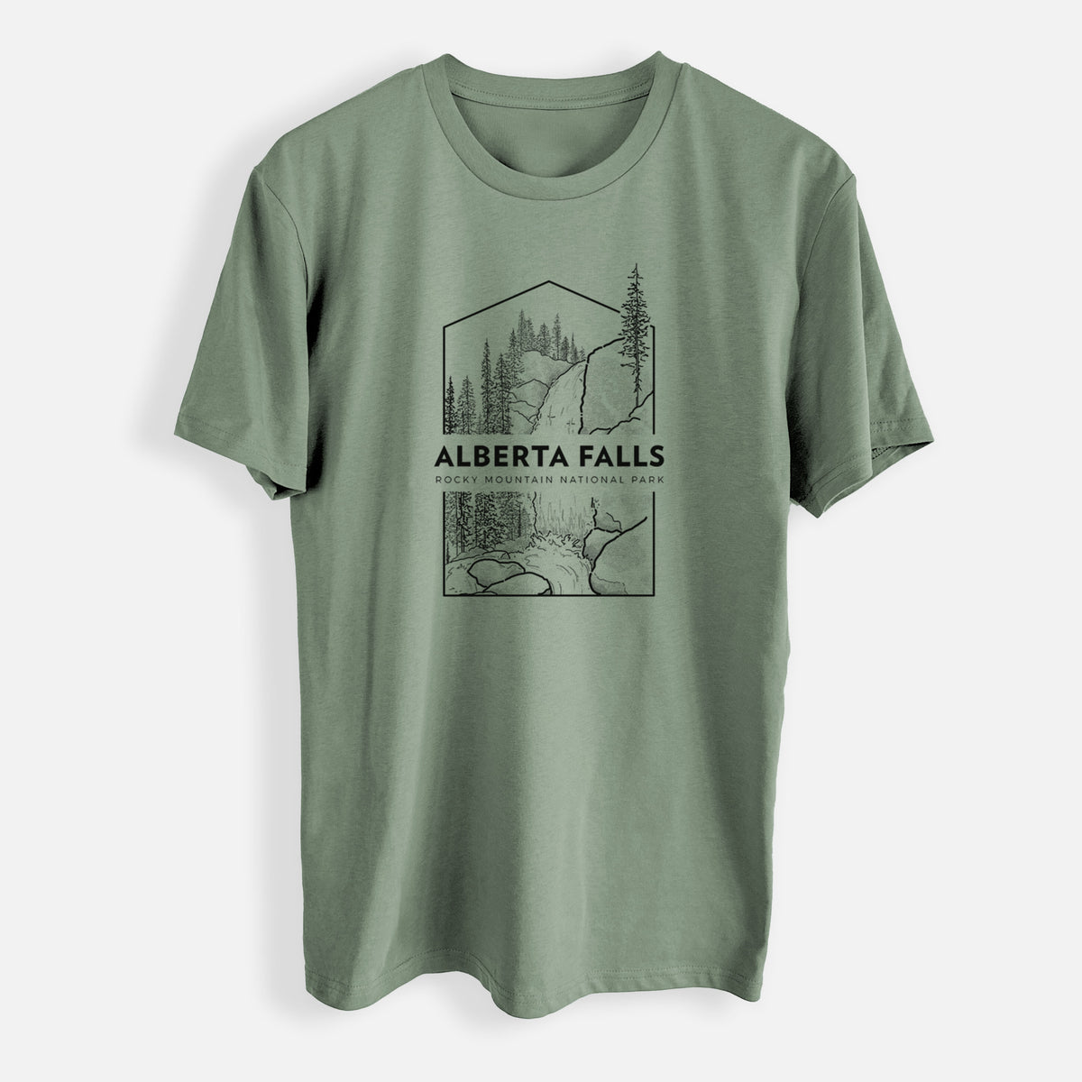 Alberta Falls - Rocky Mountain National Park - Mens Everyday Staple Tee