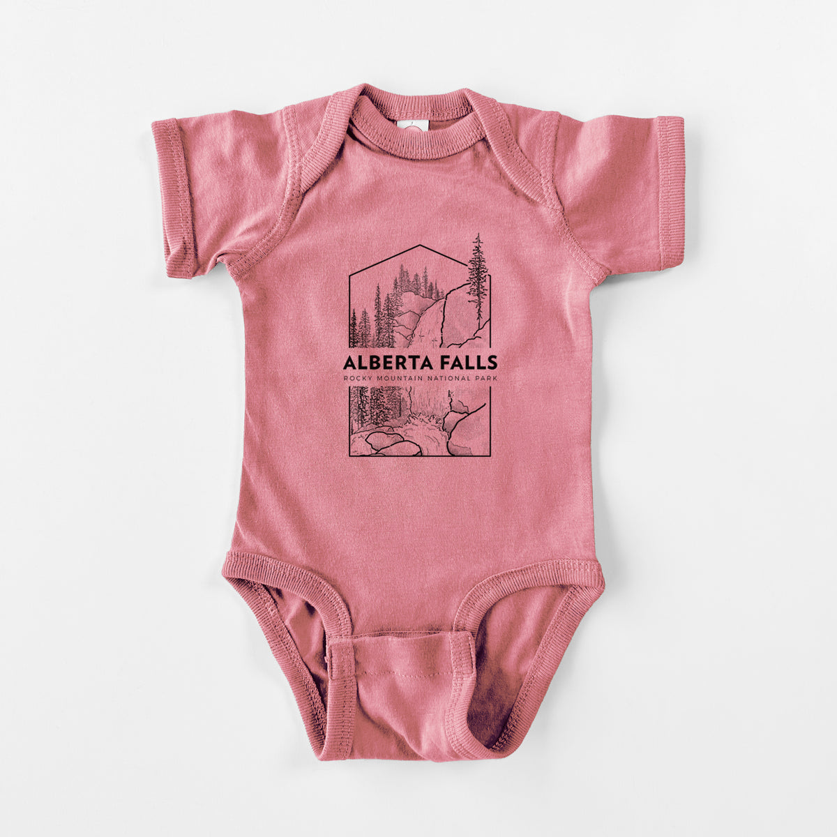 Alberta Falls - Rocky Mountain National Park - Baby Fine Jersey Bodysuit