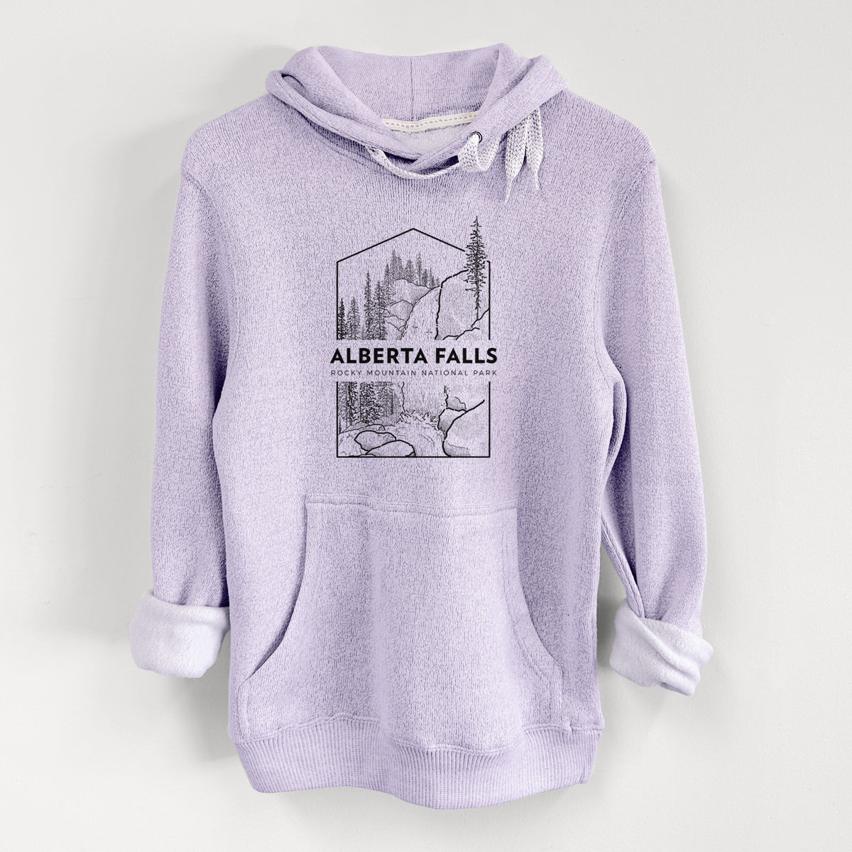 Alberta Falls - Rocky Mountain National Park - Knit Hoodie