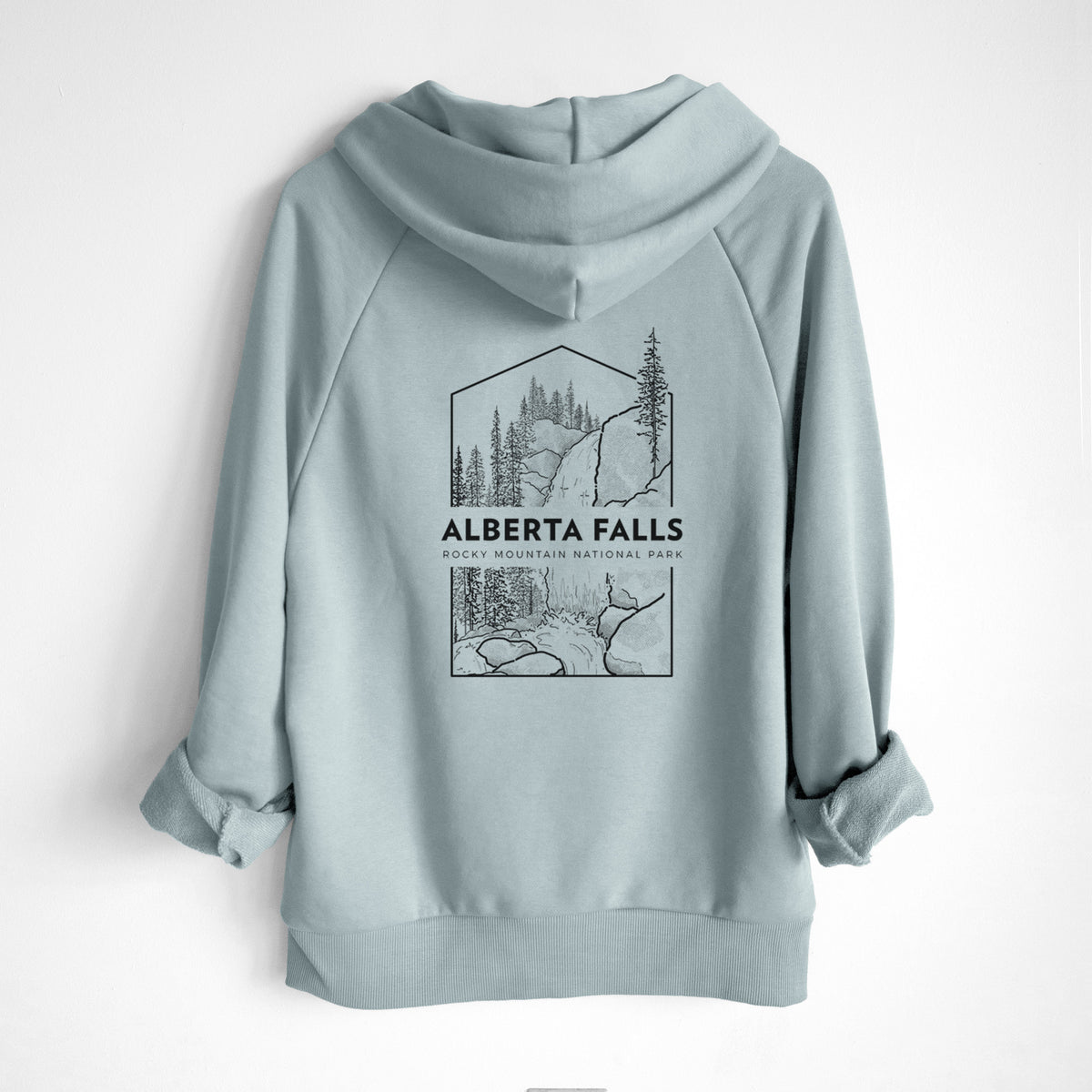 Alberta Falls - Rocky Mountain National Park - UltraLuxe Heavyweight French Terry Hoodie