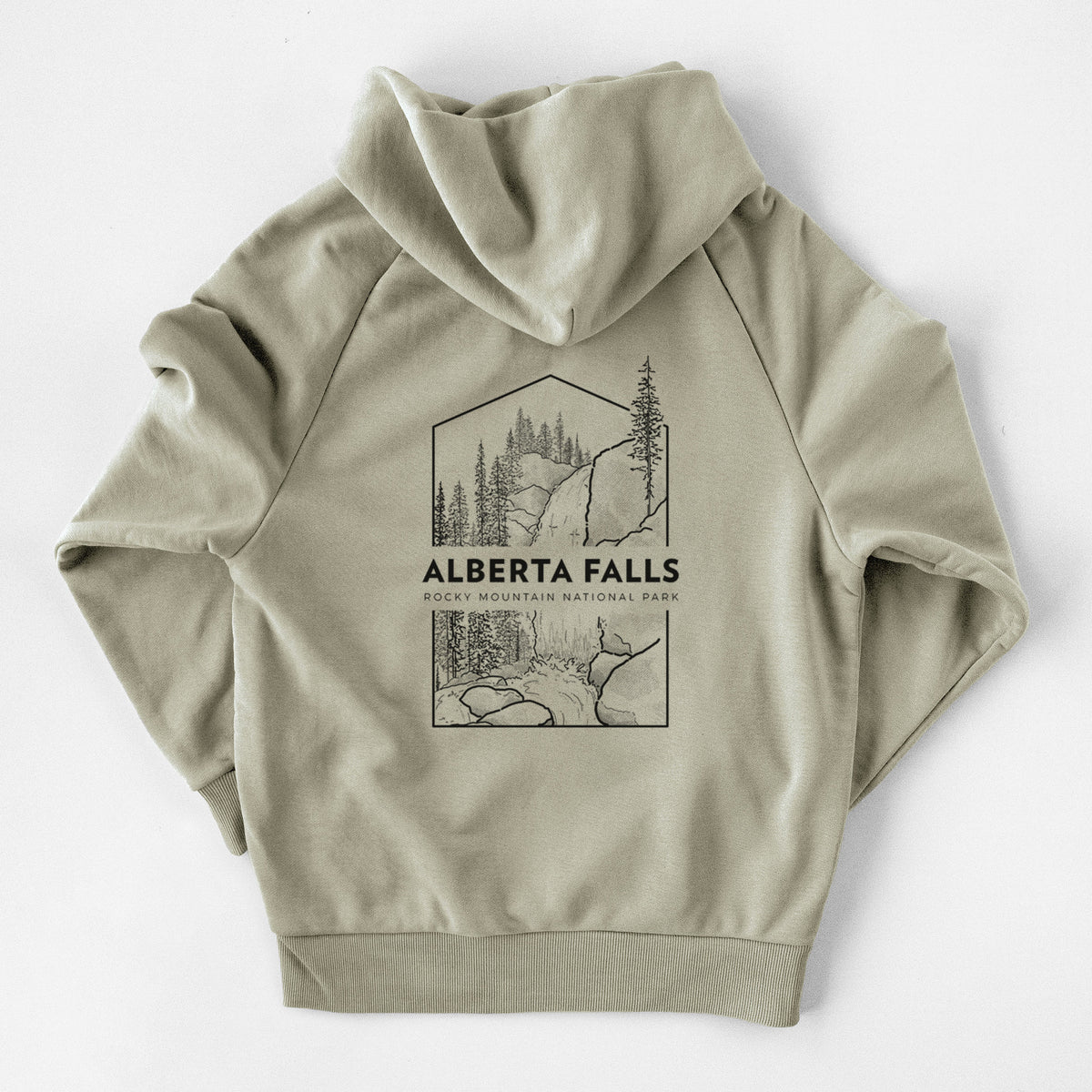 Alberta Falls - Rocky Mountain National Park - UltraLuxe Heavyweight French Terry Hoodie