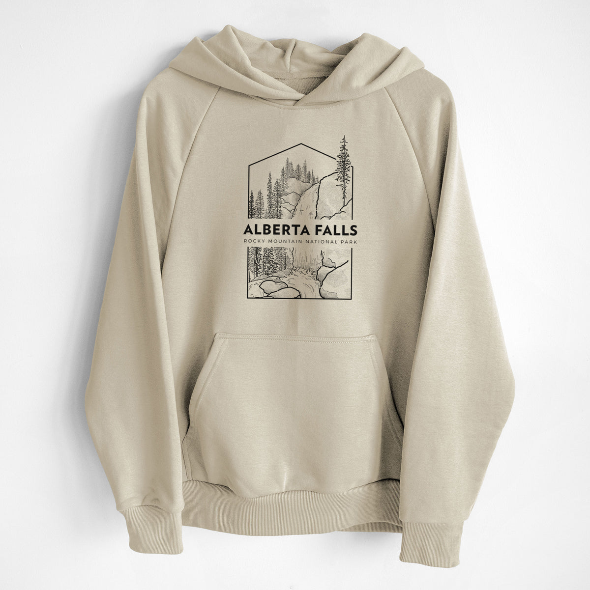 Alberta Falls - Rocky Mountain National Park - UltraLuxe Heavyweight French Terry Hoodie