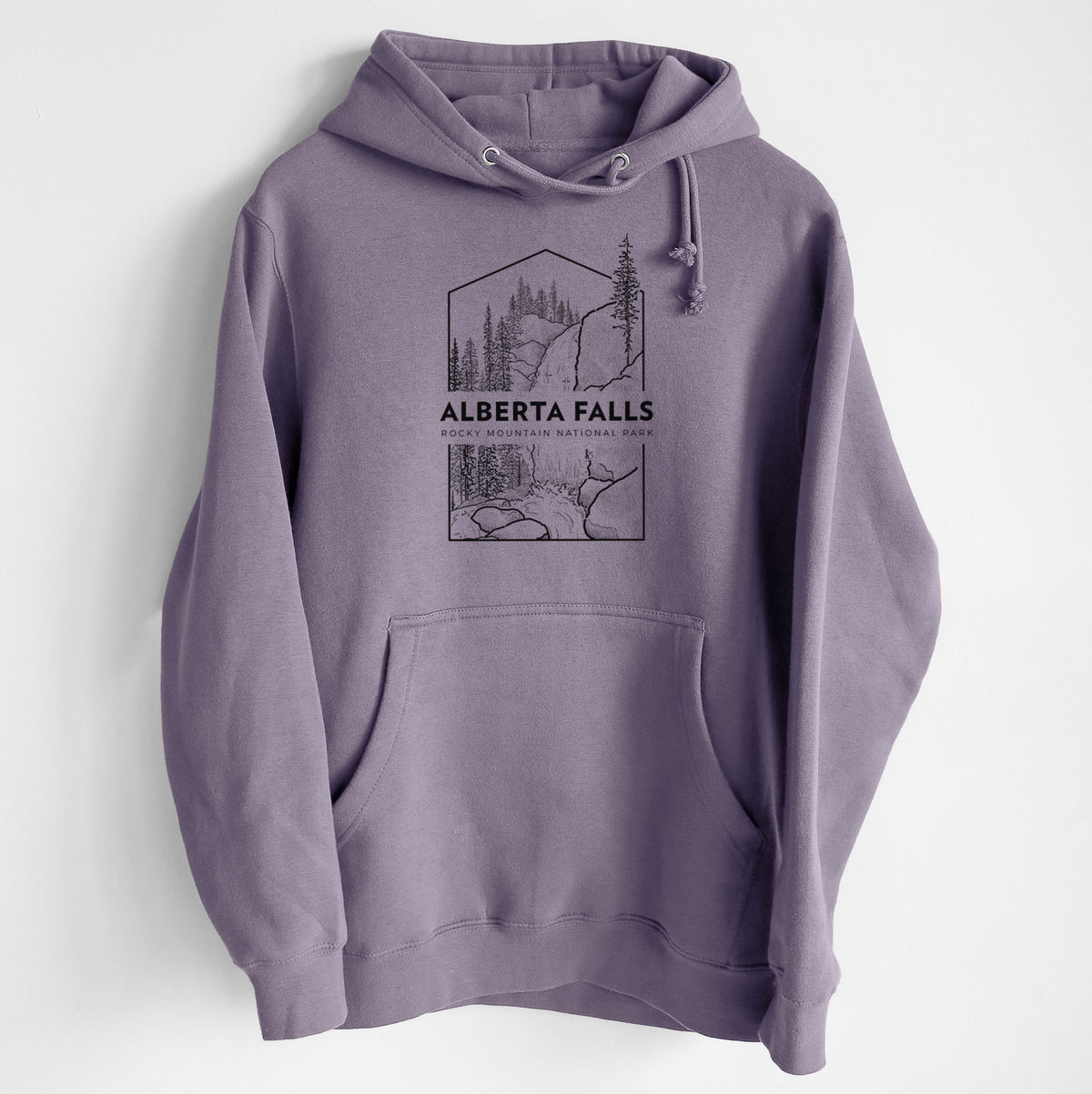Alberta Falls - Rocky Mountain National Park - Heavyweight Fleece Hoodie