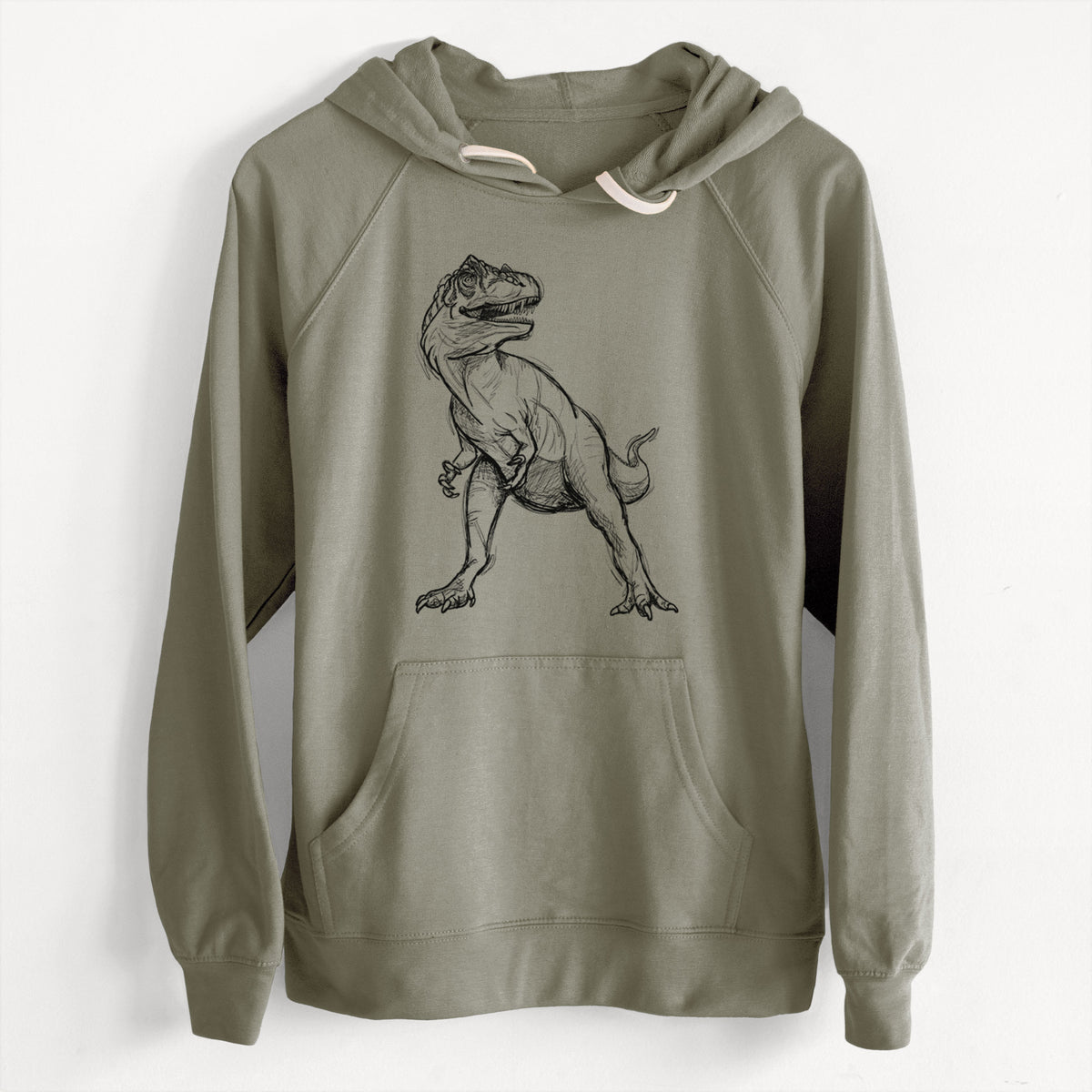 CLEARANCE - Allosaurus Fragilis  - Unisex Slim Fit Loopback Terry Hoodie