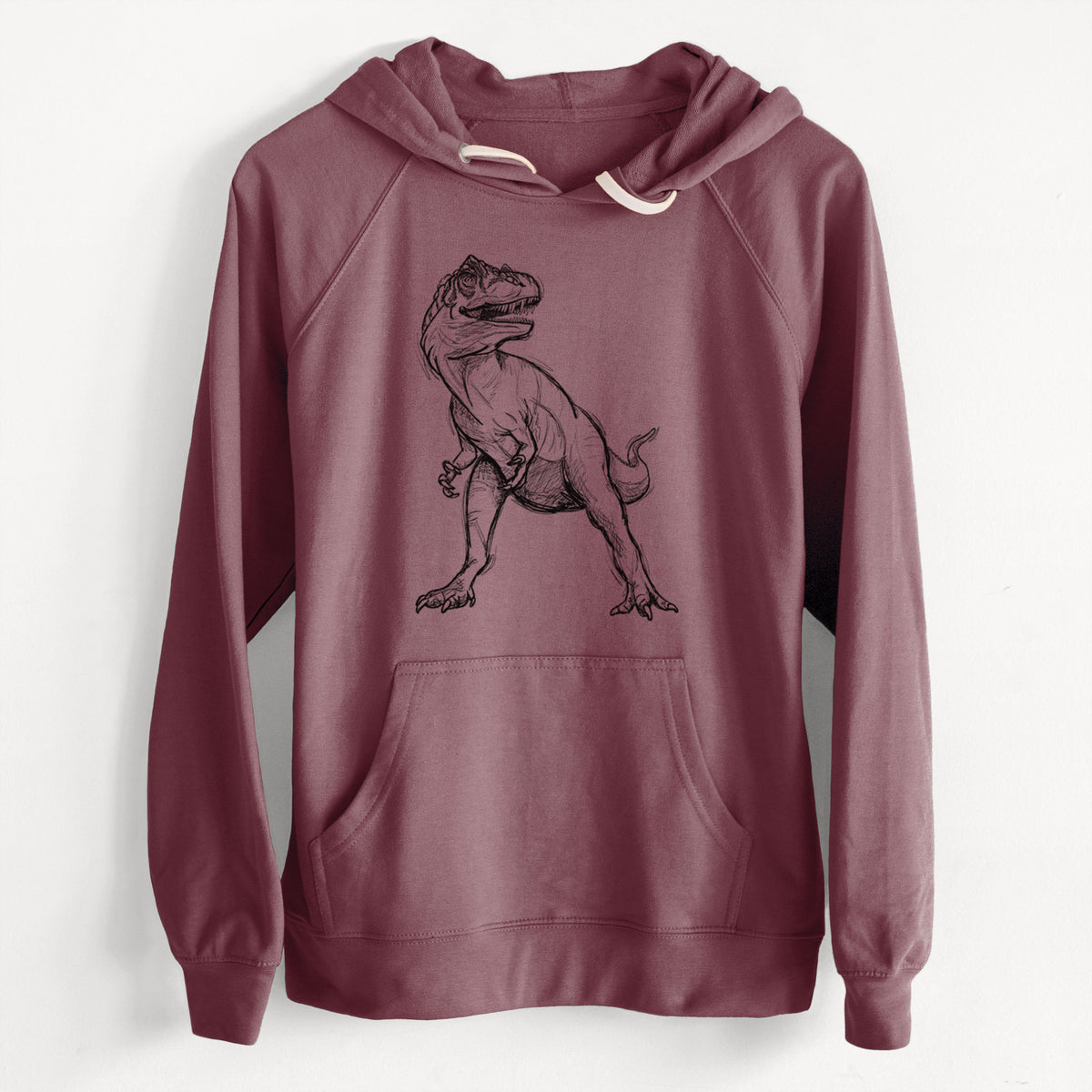 CLEARANCE - Allosaurus Fragilis  - Unisex Slim Fit Loopback Terry Hoodie