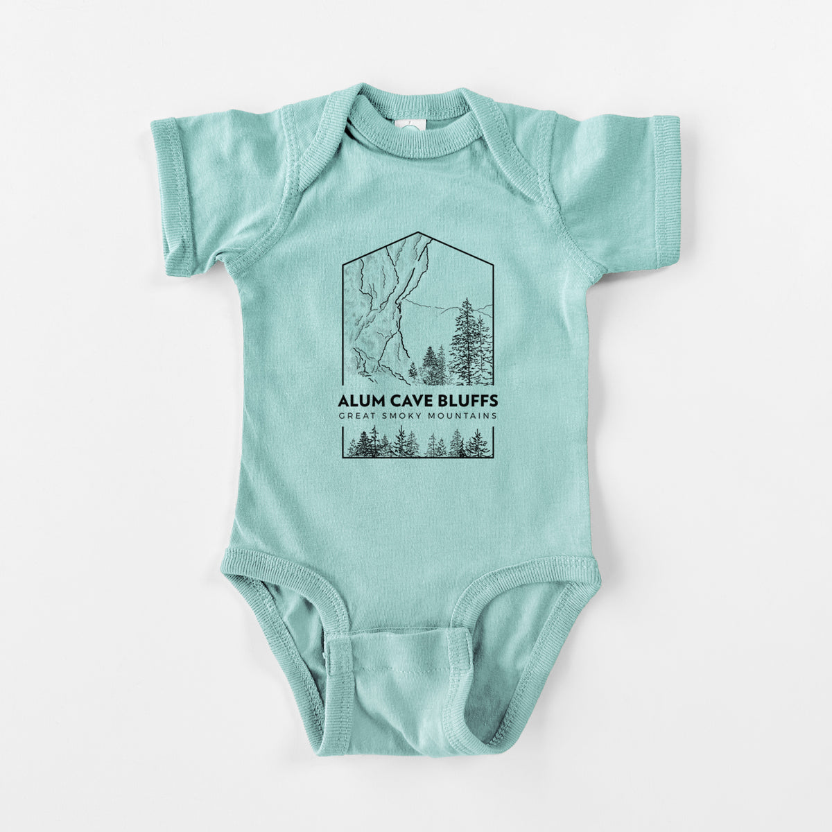 Alum Cave Bluffs - Great Smoky Mountains National Park - Baby Fine Jersey Bodysuit