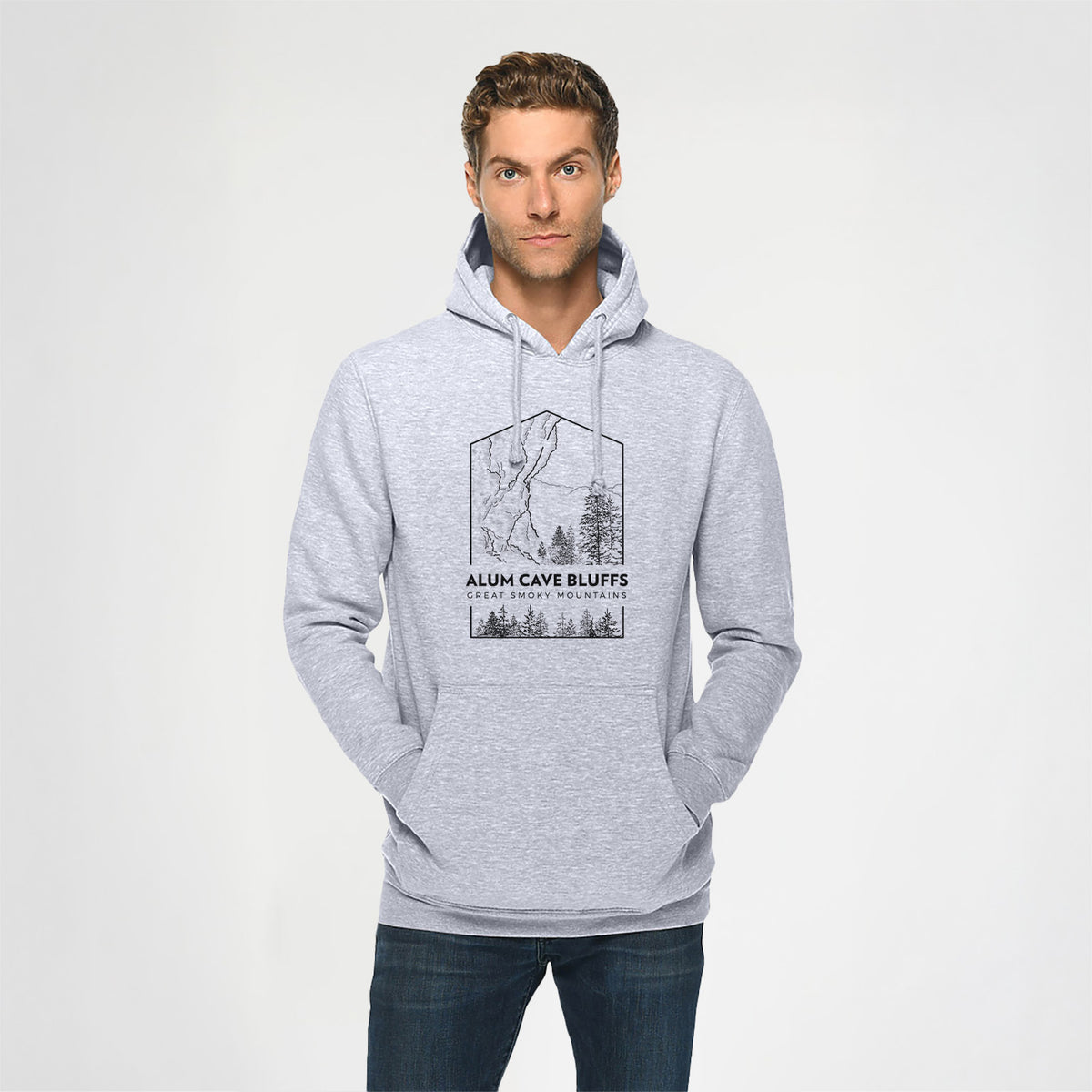 Alum Cave Bluffs - Great Smoky Mountains National Park - Heavyweight Fleece Hoodie