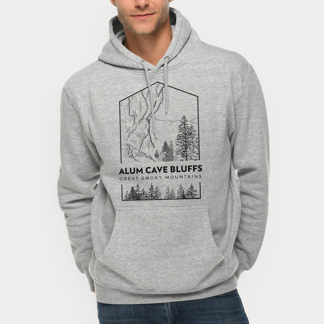 Alum Cave Bluffs - Great Smoky Mountains National Park  - Mid-Weight Unisex Premium Blend Hoodie